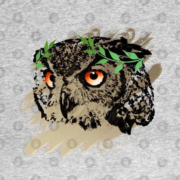 Athena Owl - Leaf Variant by stoicroy